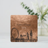 Invitation arrière - plan urbain/faux cuivre de PixDezines lo (Debout devant)