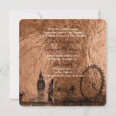 Invitation arrière - plan urbain/faux cuivre de PixDezines lo (Dos)