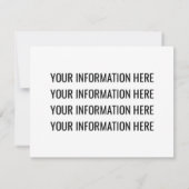 Invitation Arrive Bientôt Anniversaire Mariage ou Fête Rétro (Dos)