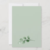 Invitation Arrivée bientôt petit renard équitation baby showe (Dos)