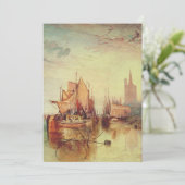 Invitation Arrivée d'un bateau à vapeur par Joseph Turner (Debout devant)