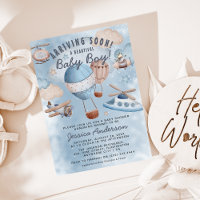 Arrivée d'un nouvel aviateur : Baby shower de garç