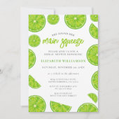 Invitation Arrosage principal aquarelle vert citron Shower de (Devant)