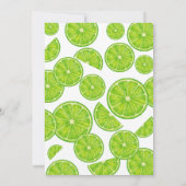 Invitation Arrosage principal aquarelle vert citron Shower de (Dos)