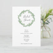 Invitation Arrosage Rosemary Wreath (Debout devant)