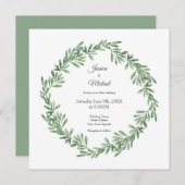 Invitation Arrosage Rosemary Wreath (Devant / Derrière)