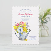 Invitation Arrosoir de printemps (Debout devant)