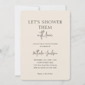 Invitation Arrosons-les d'amour | Boho Shower Mariage (Devant)