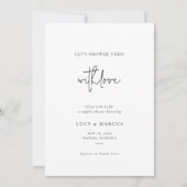 Invitation Arrosons-les d'amour Mariage Moderne (Devant)