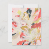 Invitation Art Abstrait coloré Merci personnalisé (Dos)