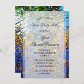 Invitation © Art abstrait de rides d'eau réfléchissantes (Devant / Derrière)