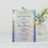 Invitation © Art abstrait de rides d'eau réfléchissantes (Debout devant)