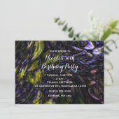 Invitation Art Abstrait Jeu d'Anniversaire couleur moderne (Debout devant)