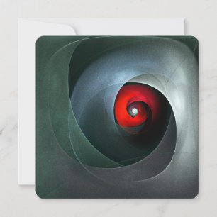 Invitation Art abstrait moderne artistique de tourbillon roug