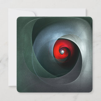 Invitation Art abstrait moderne artistique de tourbillon roug