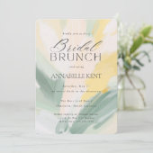 Invitation Art Abstrait Peinture moderne Mariage Brunch nupti (Debout devant)