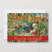 Invitation Art antique du Père Noël (Devant)