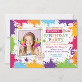 Invitation Art Artisanat Peinture Anniversaire Fête Invitatio (Devant)