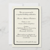 Invitation Art botanique gothique corbeau (Devant)