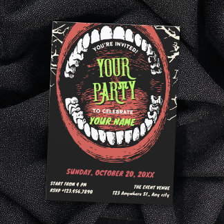 Invitation art cri grunge