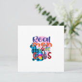 Invitation Art de chat que les vrais hommes aiment (Debout devant)