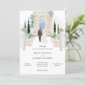 Invitation art de la cérémonie de mariage (Debout devant)