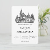 Invitation Art de l'église minimaliste  (Debout devant)