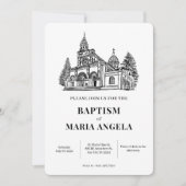 Invitation Art de l'église minimaliste  (Devant)