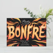 Invitation Art de mots de feu de joie (Debout devant)