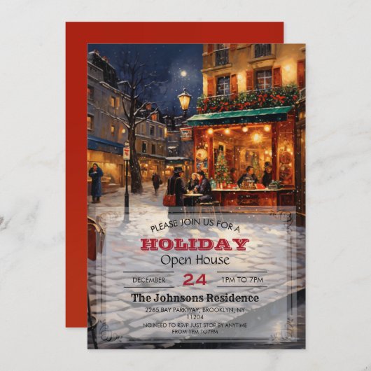 Invitation Art de Noël Paris (Devant / Derrière)