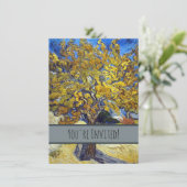 Invitation Art de Van Gogh Mulberry Tree (Debout devant)