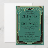 Invitation Art Déco (Devant / Derrière)