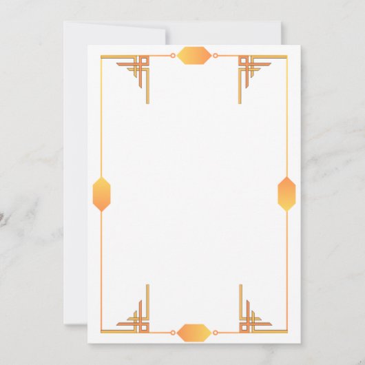 Invitation Art Déco (Devant)