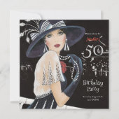 Invitation Art Déco 50e anniversaire (Devant)