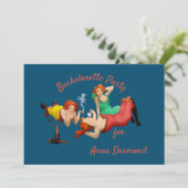 Invitation Art Déco Dames Bachelorette (Debout devant)