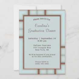 Invitation Art Deco Dinner Graduation