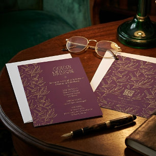 Invitation Art Déco Filigrane d'Or Fête des 50 ans de Fairy
