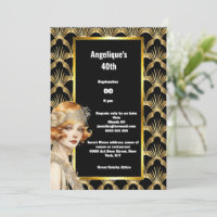 Art déco Flapper girls années 1920 rugissant vingt