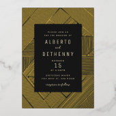 Invitation Art Déco Foil (Recto)