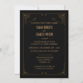 Invitation Art Déco Great Gatsby - TOUTE COULEUR (Devant)