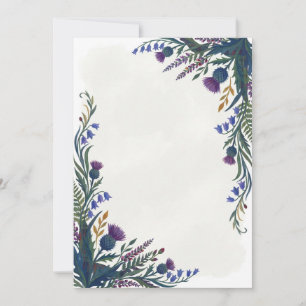 Invitation Art Déco Highland avec votre propre tex