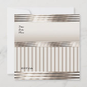 Invitation Art Déco Légère Sépia (Dos)