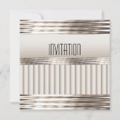 Invitation Art Déco Light Sepia (Devant)