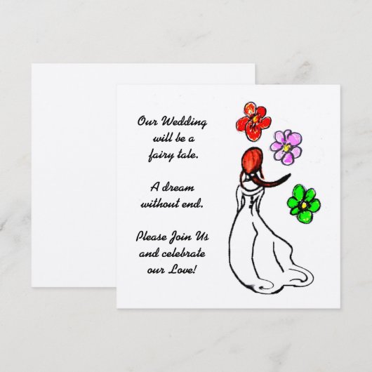 Invitation Art Déco mariage (Devant / Derrière)