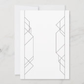 Invitation Art déco moderne (Dos)