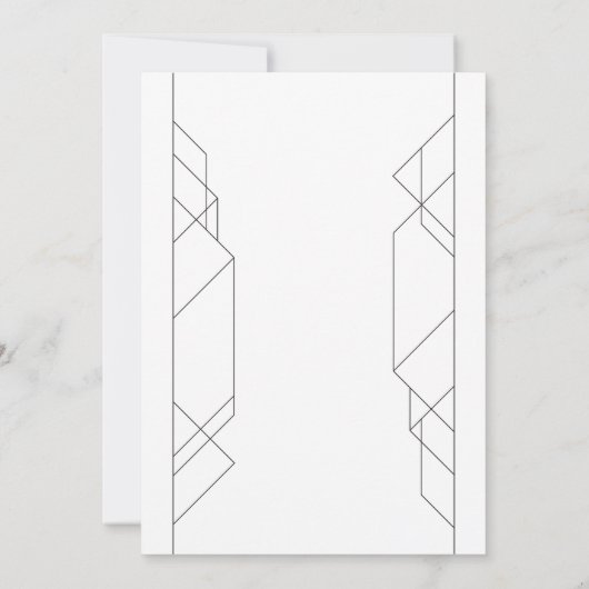 Invitation Art déco moderne (Dos)