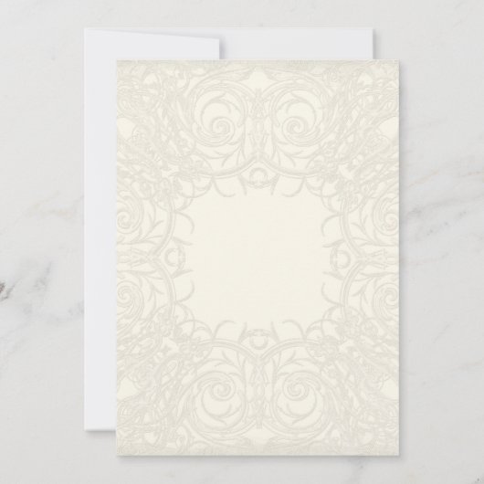 Invitation Art Déco Nouveau Gatsby Style Or en dentelle Look (Dos)
