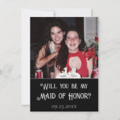 Invitation Art déco | Photo de la fête de la mariée noire et  (Devant)