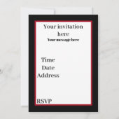 Invitation Art déco rétro vintage Christmas Ladies party (Dos)