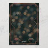 Invitation Art Deco Speakeasy Murder Mystery Christmas Party (Dos)